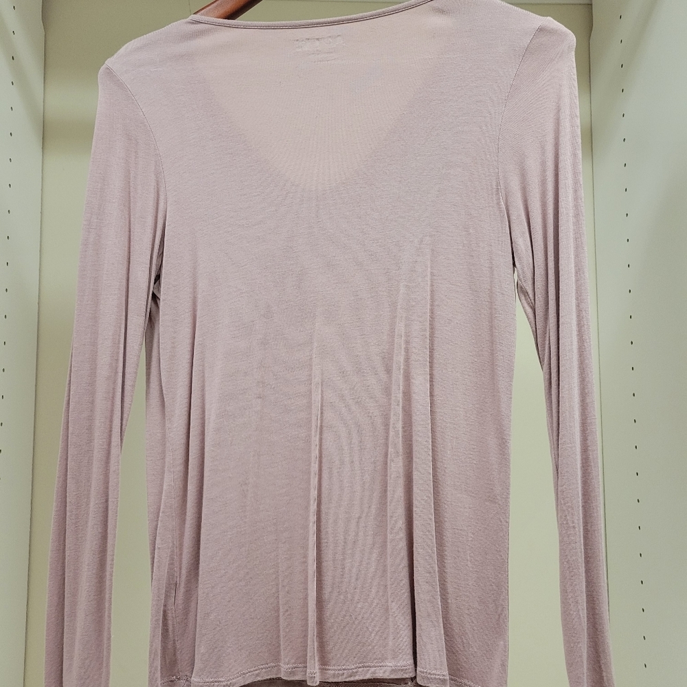 Apt 9 Womens Pink Size Medium Long Sleeve Sequined Lightweight Top / Shi… - Picture 4 of 11